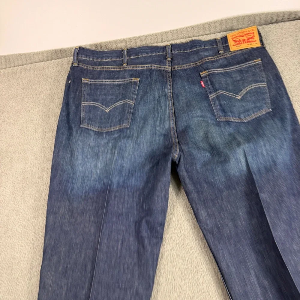Levis 514 Straight Fit Jeans Mens 42x30 Dark Wash Blue Denim Pants